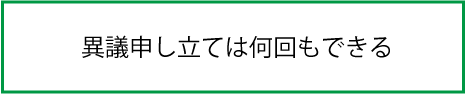 異議申し立ては何回もできる